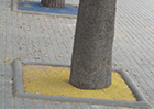 Rubber tree grate